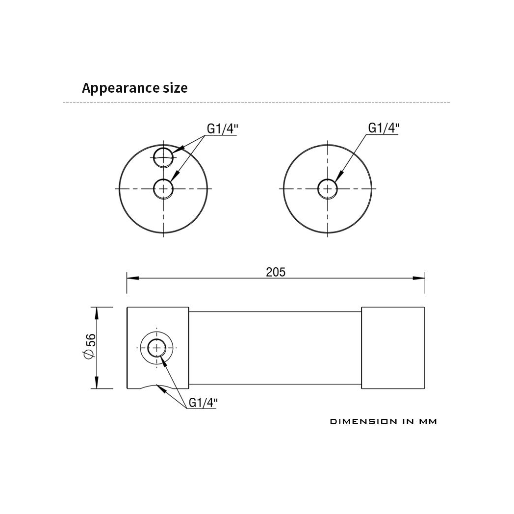 Barrow T-Virus Acrylic White Helix Reservoir 205mm - Black