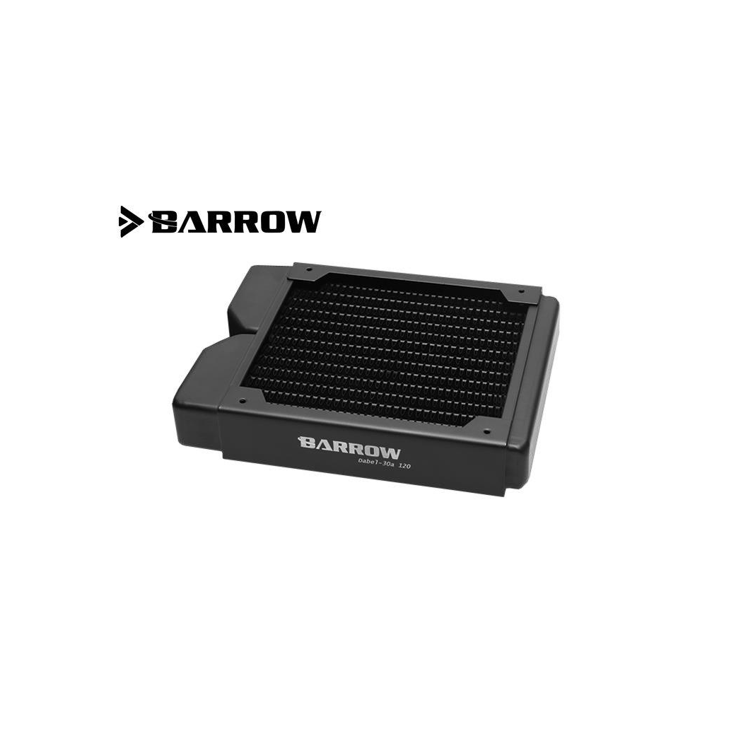 Barrow Dabel-B Series 120mm (1x120) Slim Line Copper Radiator - Black