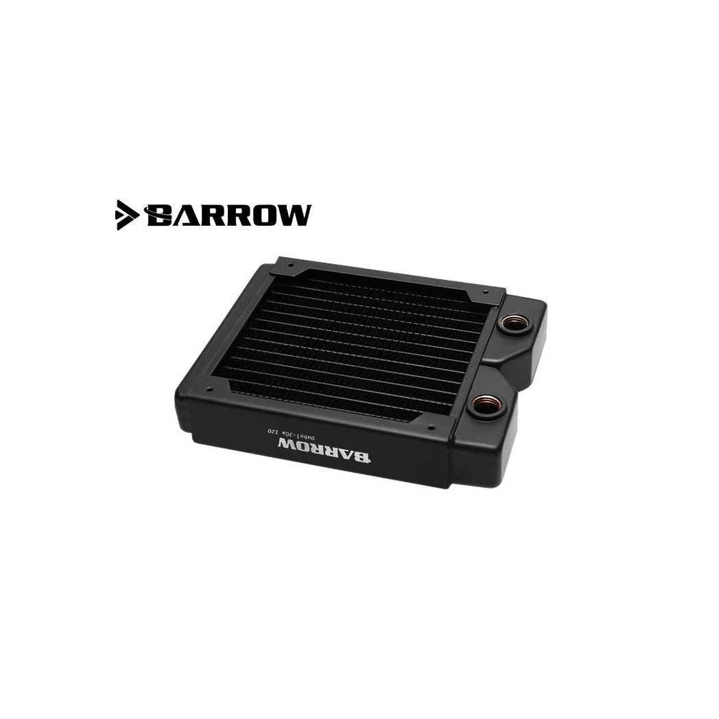 Barrow Dabel-B Series 120mm (1x120) Slim Line Copper Radiator - Black