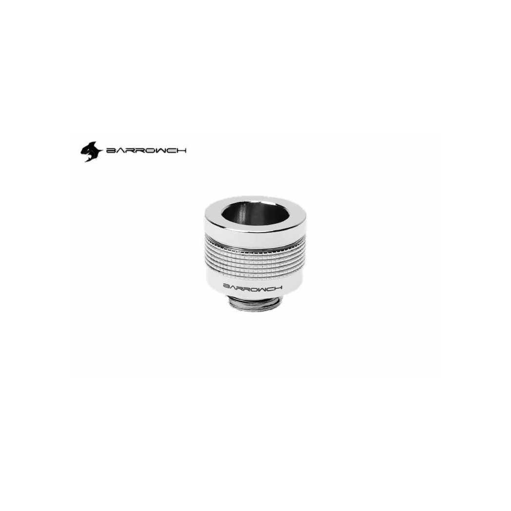 BarrowCH G1/4 - 16mm OD Wolverine Super Anti Off Hard Tube Fitting - Shi Silver