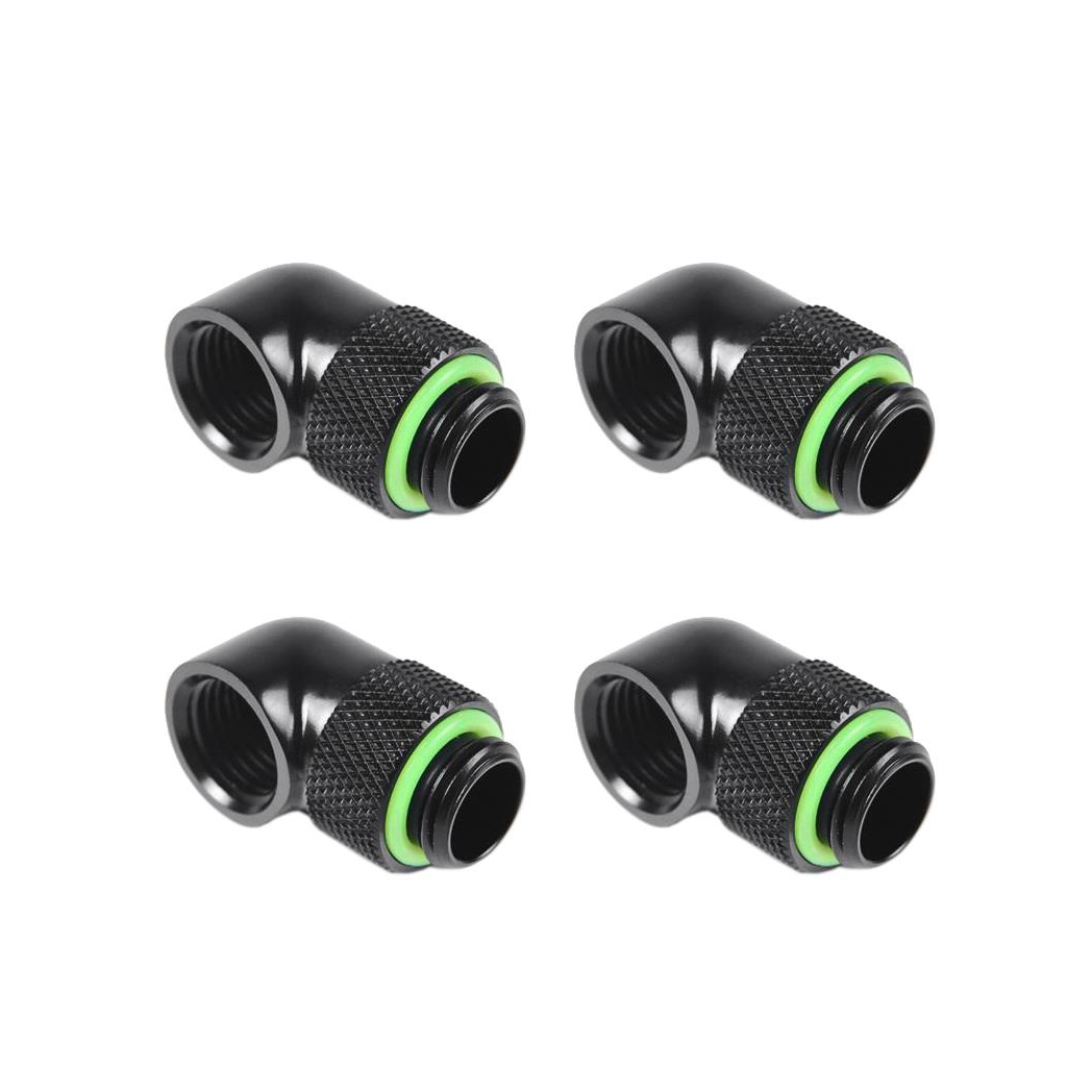 Barrow G1/4 Male Rotary to 90 Degree Female Angle - Black (4 Pack)