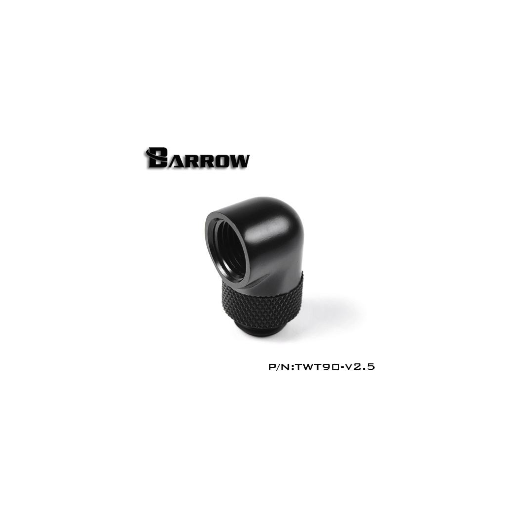 Barrow G1/4 Male Rotary to 90 Degree Female Angle - Black (4 Pack)