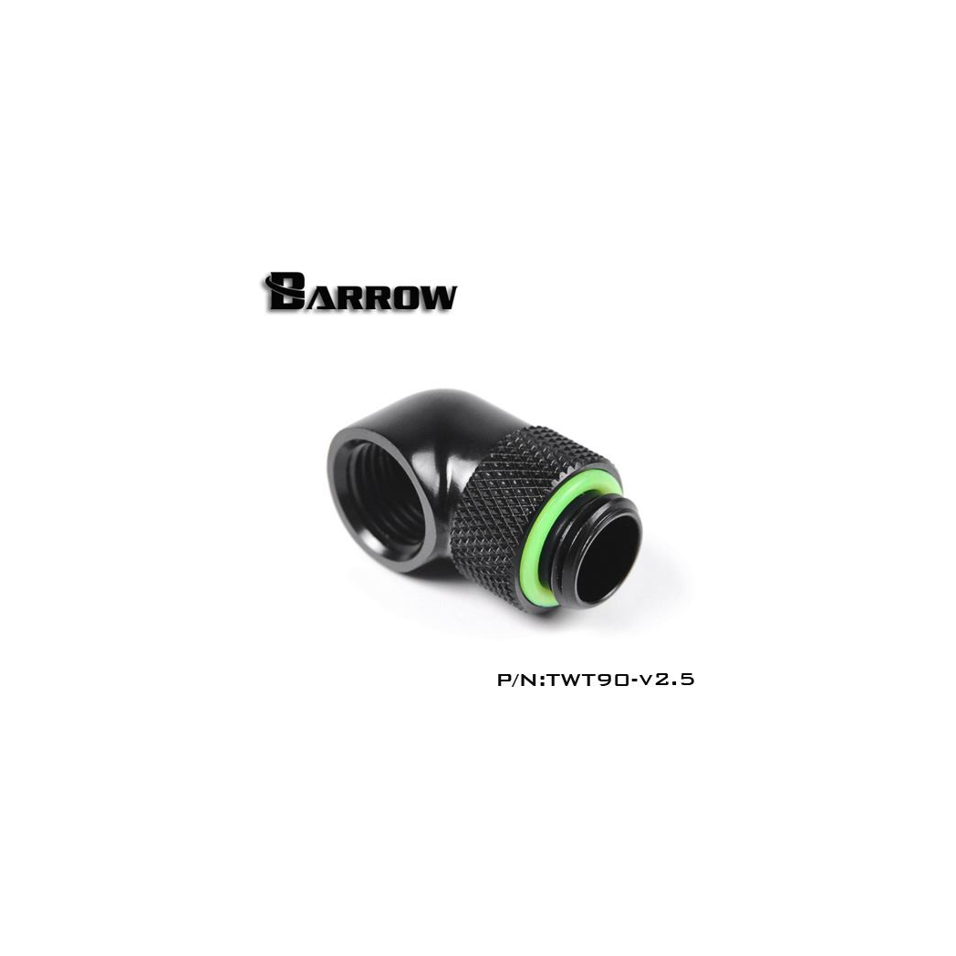 Barrow G1/4 Male Rotary to 90 Degree Female Angle - Black (4 Pack)