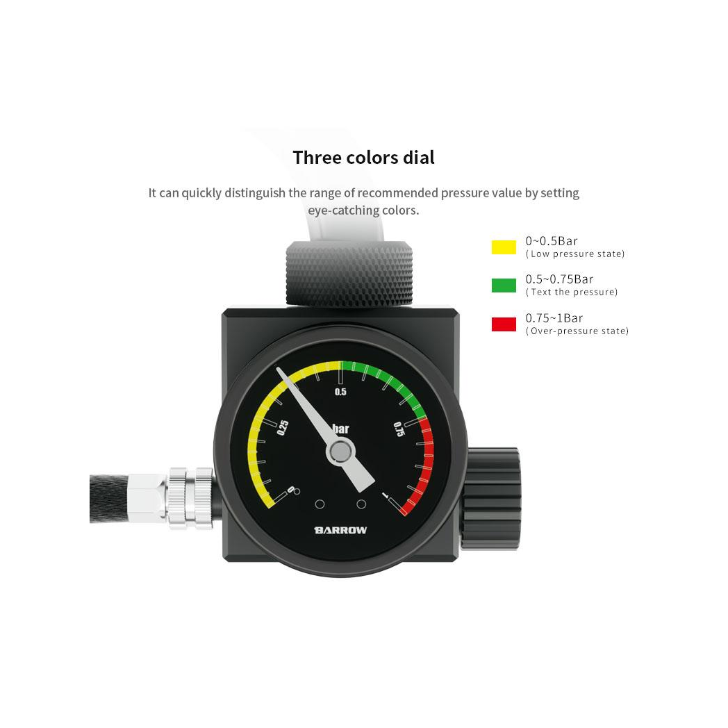 Barrow GJQM-01 System Leak Tester - 1.0 Bar Pressure Gauge