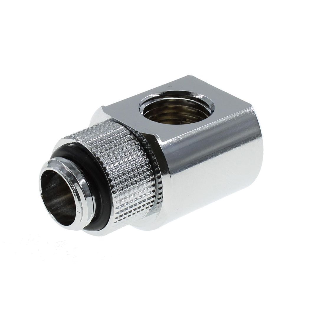 BarrowCH G1/4 Male Rotary to Smooth 90 Degree Female Angle - Shiny Silver