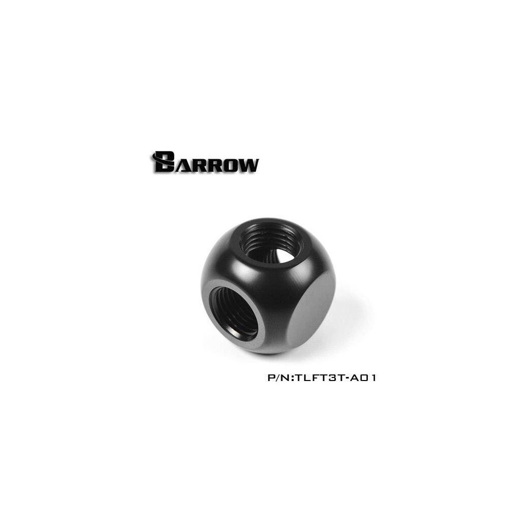 Barrow G1/4 Female 3 Way T-Splitter - Black