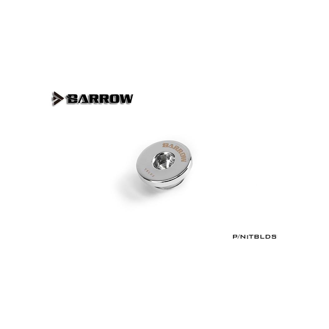 Barrow G1/4 Hex Blank Plug - Shiny Silver (6 Pack)