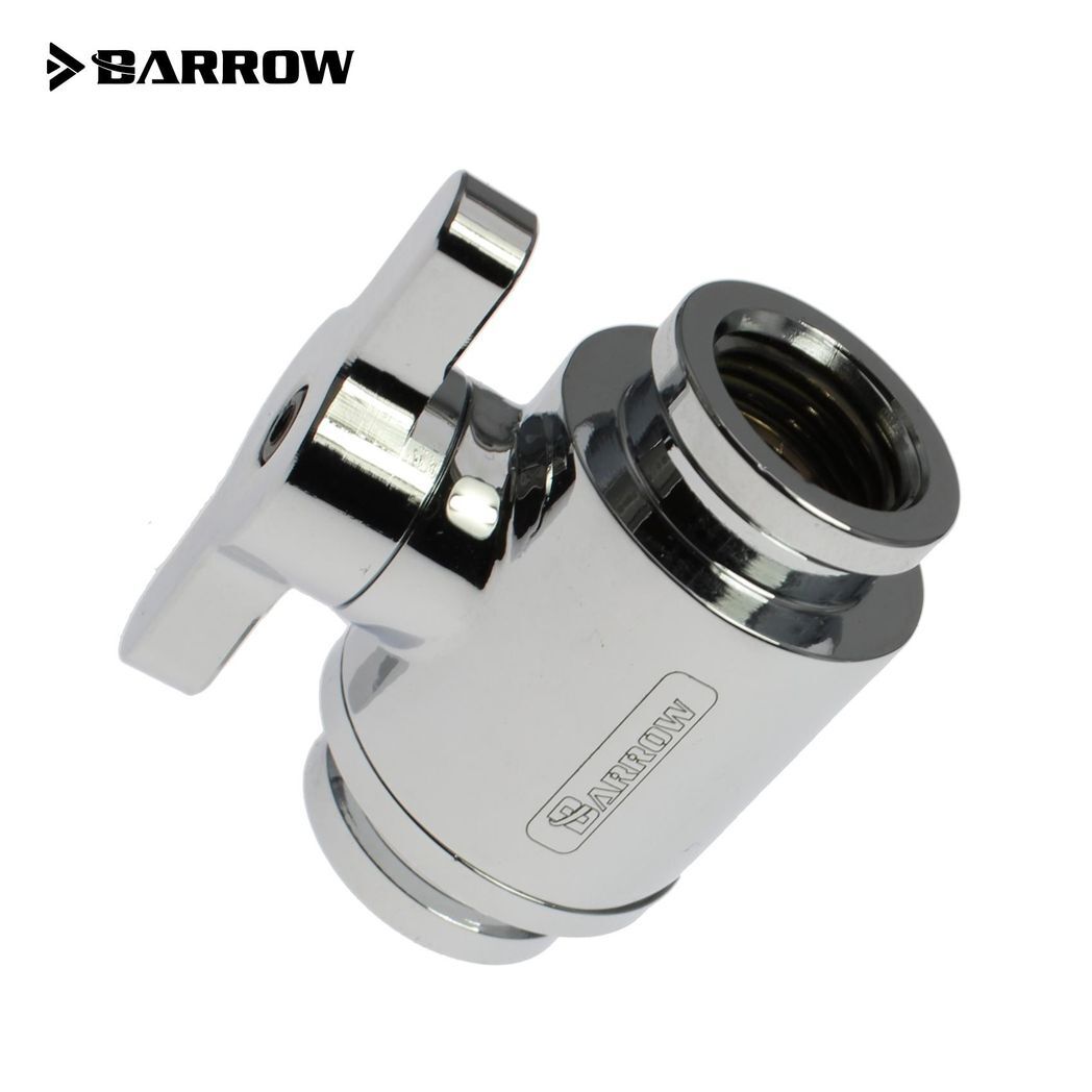Barrow G1/4 Mini Ball Valve, Silver Handle - Shiny Silver