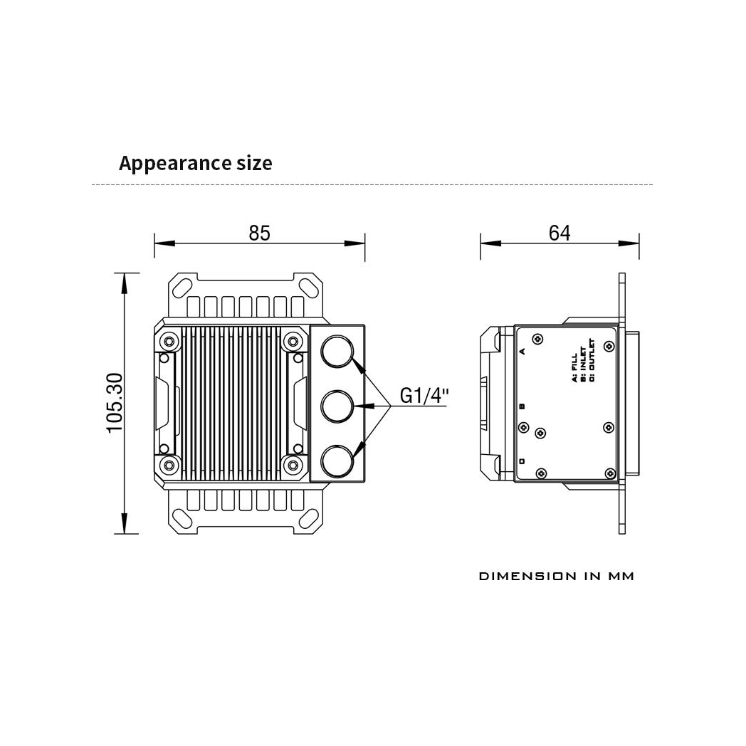 Barrow CPU Waterblock with Integrated 17W PWM Pump - AMD AM4
