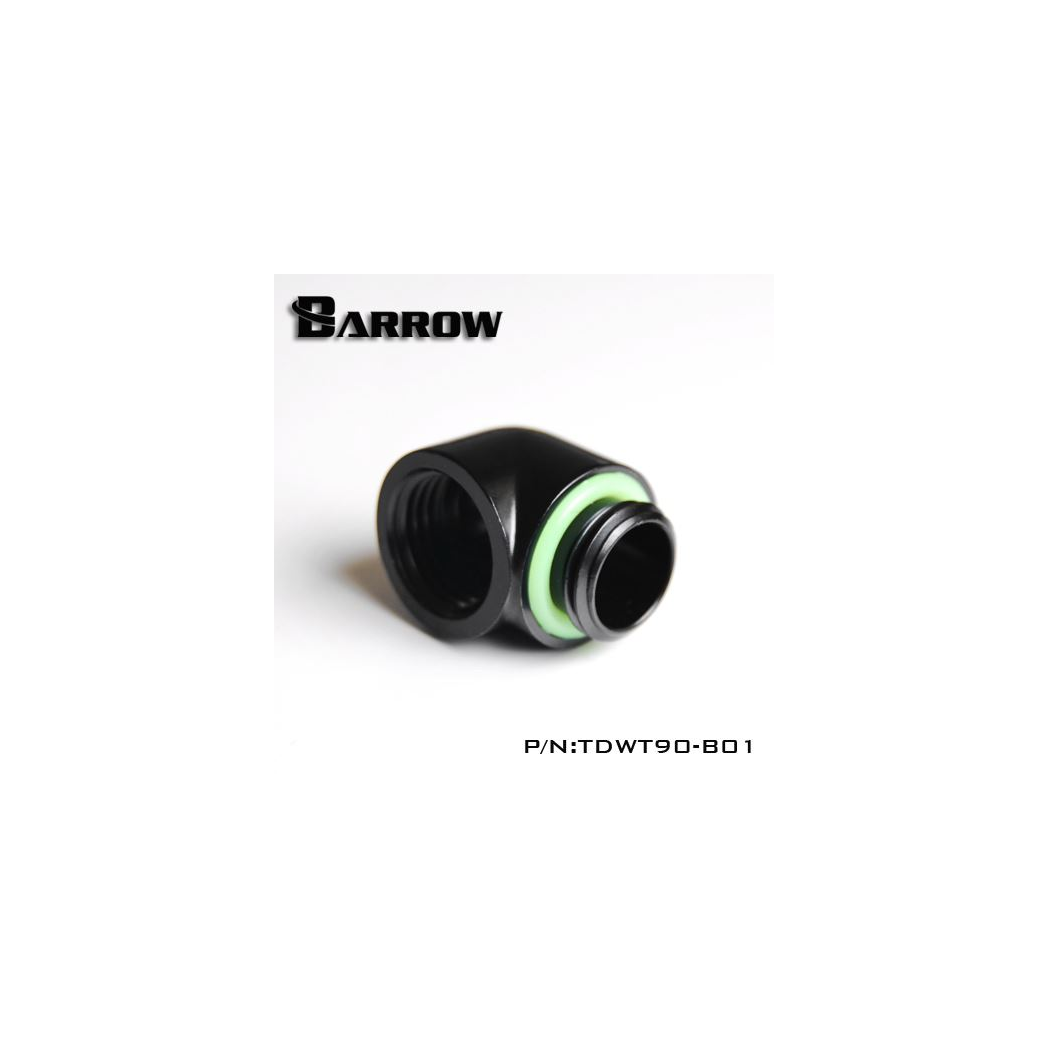 Barrow G1/4 Male to 90 Degree Female Angle - Black