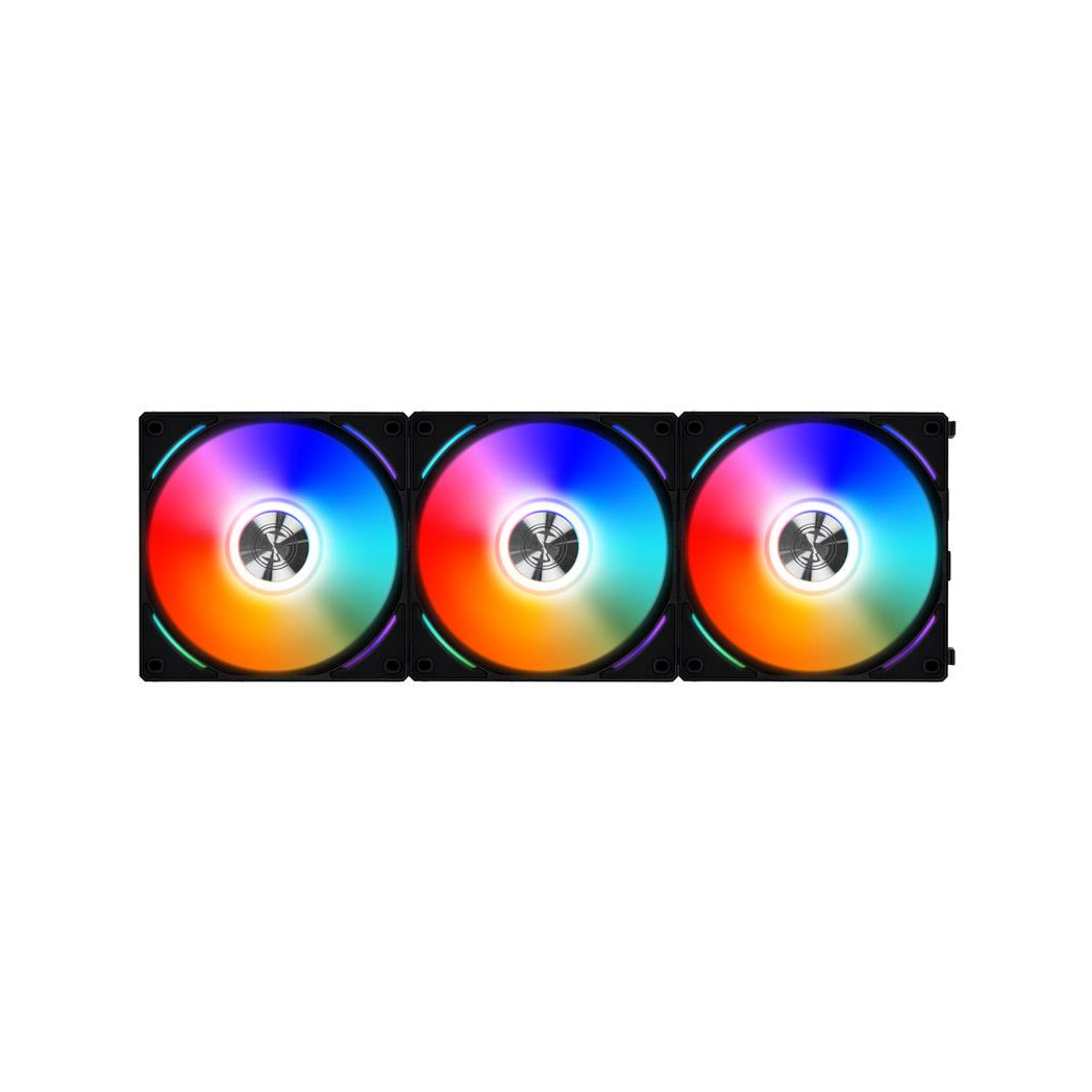 Lian Li UNI FAN AL120 RGB PWM Fan, Triple Pack incl. Controller - 120mm, black