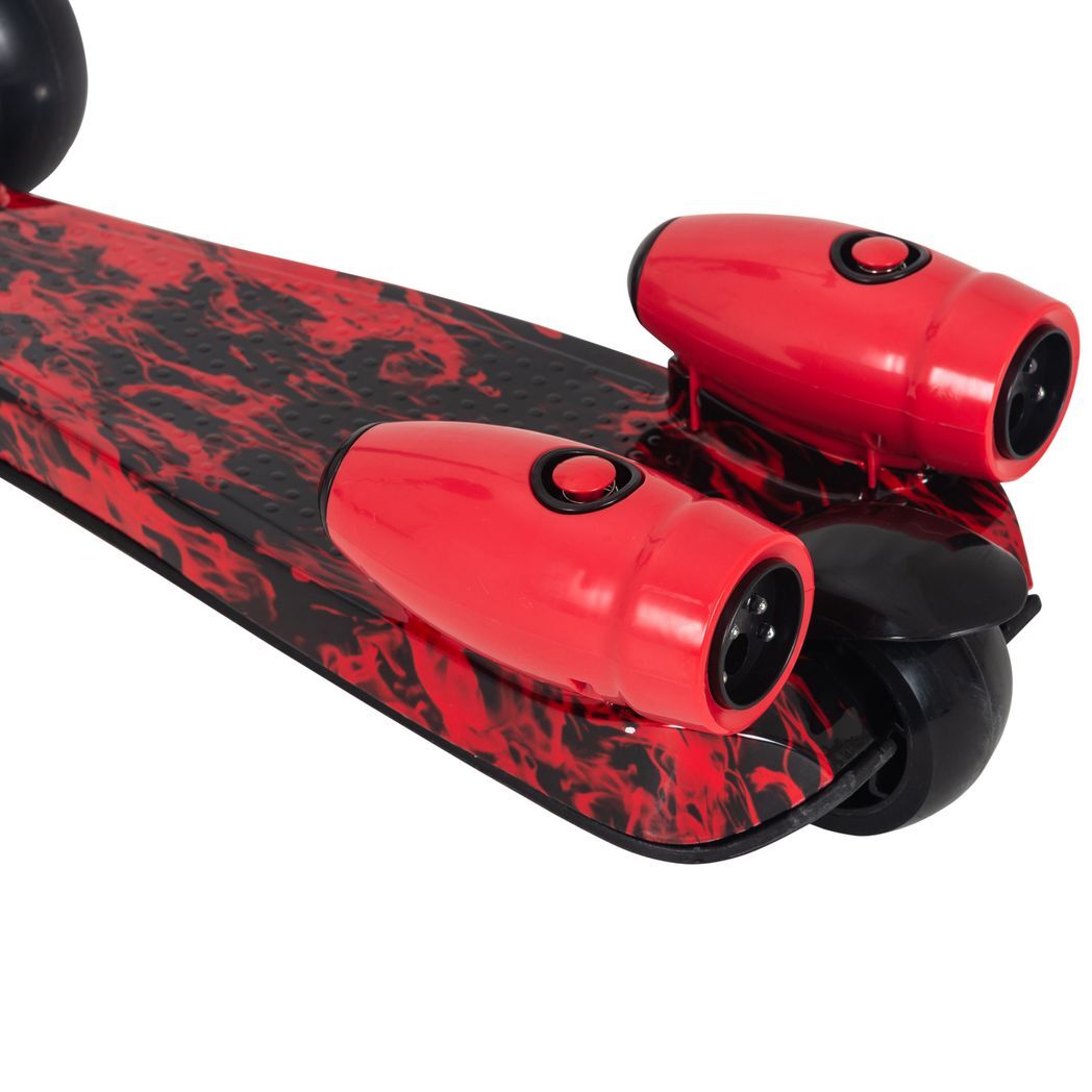 Child Wheel E-Scooter Light Music Water Spray Rechargeable 3-6 Yrs Red