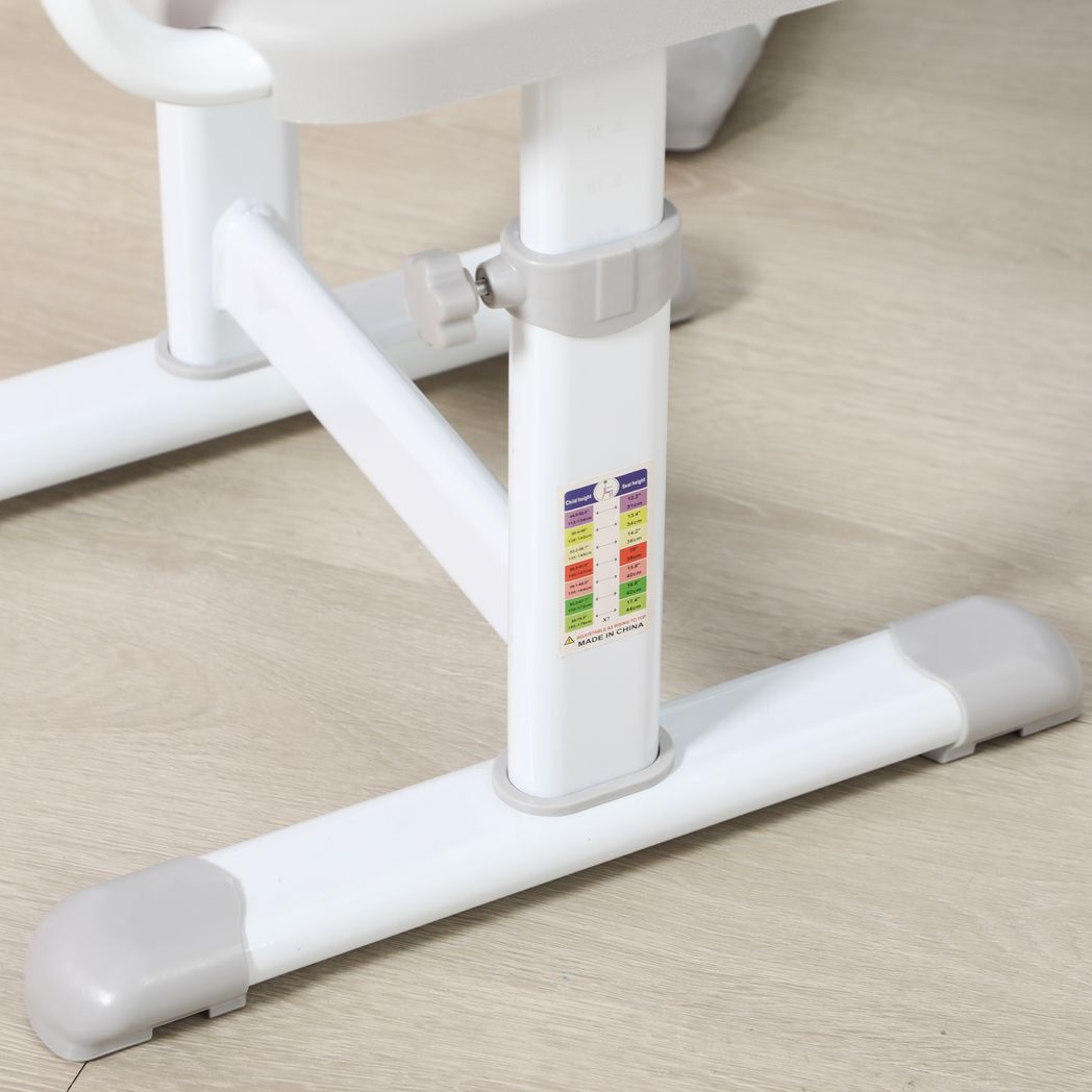 Kids Desk and Chair Set Adjustable Tiltable w/ Drawer, Pen Slot, Hook