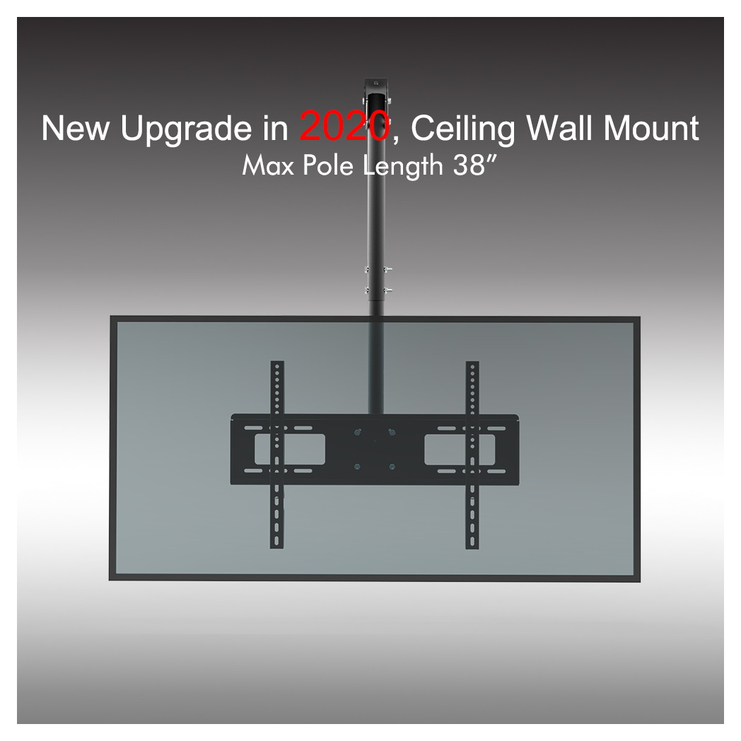TMC-7006 Ceiling Mount TV Wall Bracket Roof Rack Pole Retractable For 32"-70" Flat Screen
