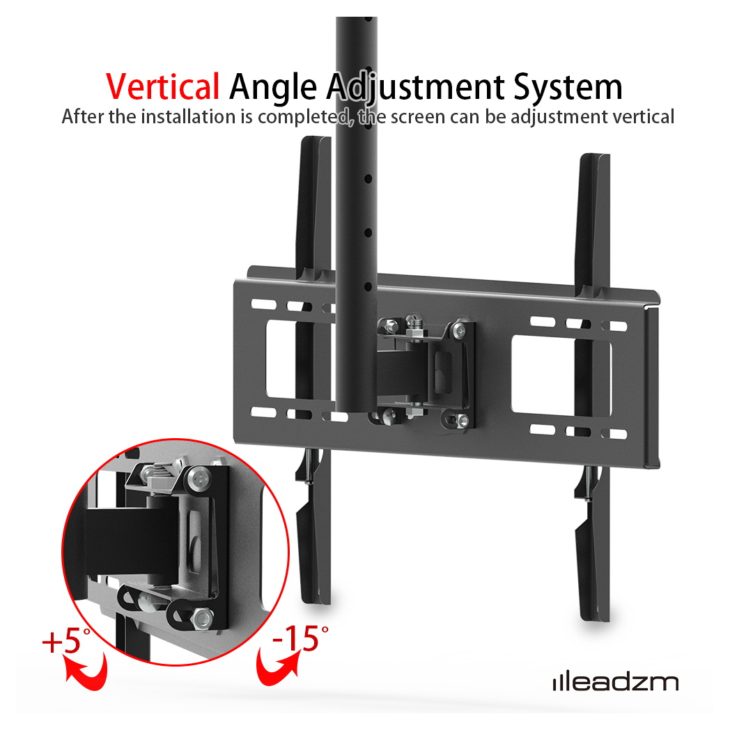 TMC-7006 Ceiling Mount TV Wall Bracket Roof Rack Pole Retractable For 32"-70" Flat Screen