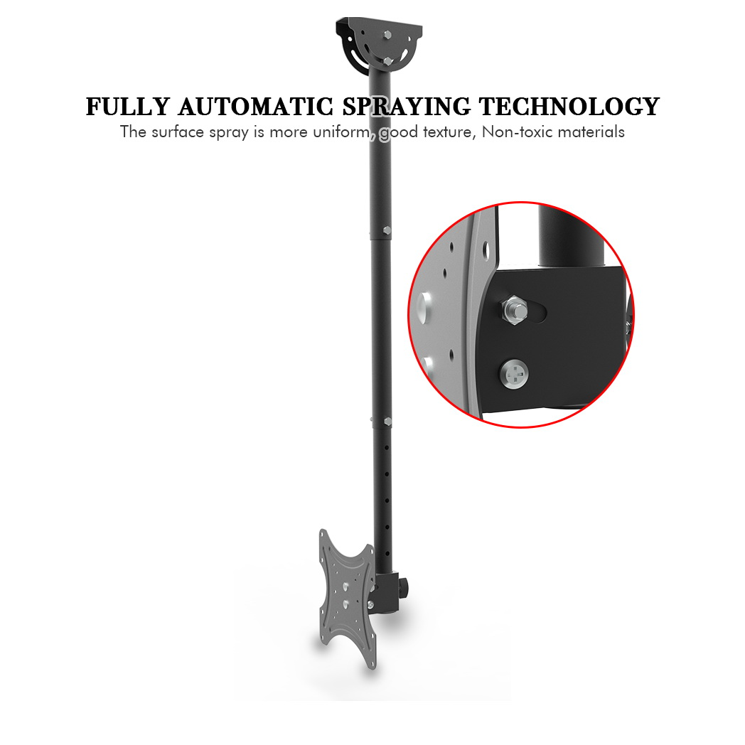 TMC-7004 Ceiling Mount TV Wall Bracket Roof Rack Pole Retractable For 32"-55" Flat Screen