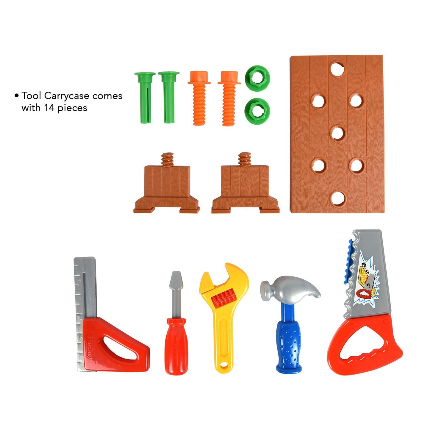 Childrens Kids DIY Portable Tool Set Carry Case Play Set Toy, 13 Piece