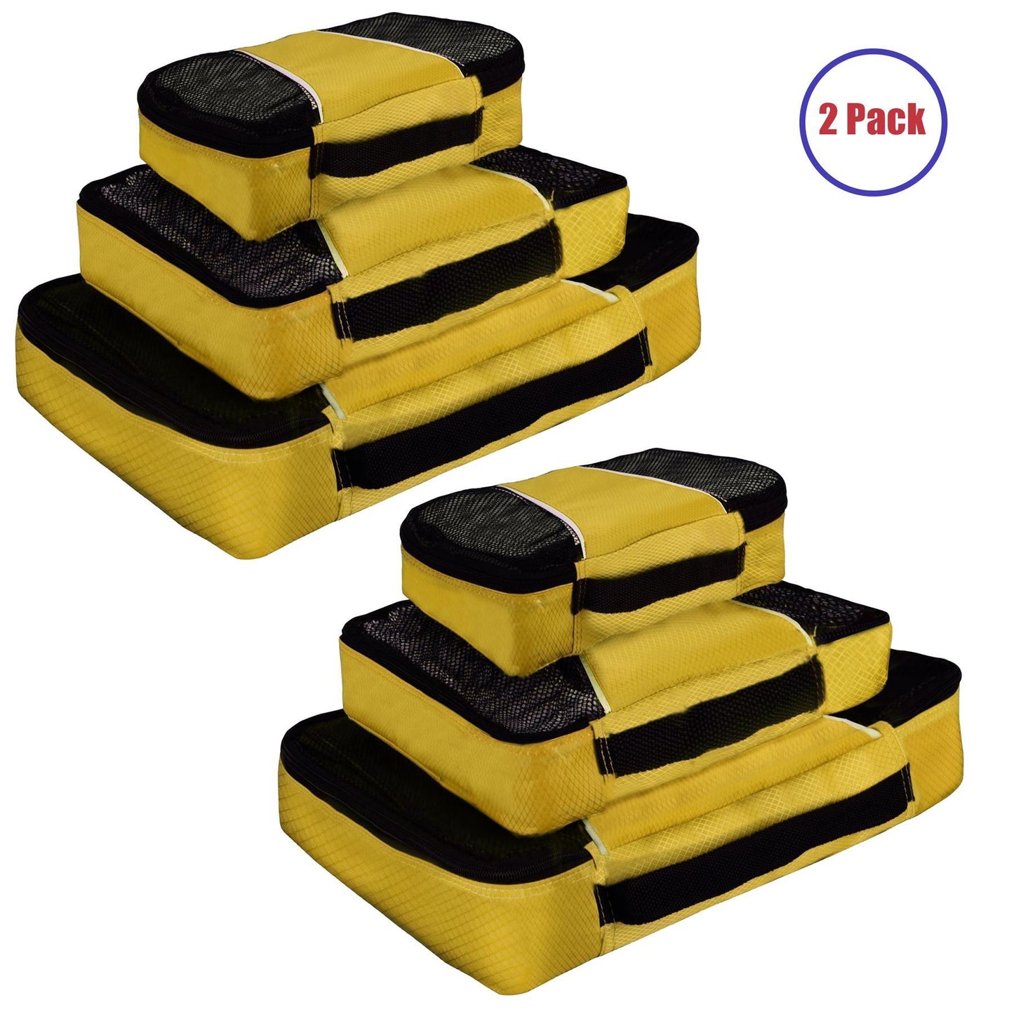 3pk Packing Cubes Yellow X 2