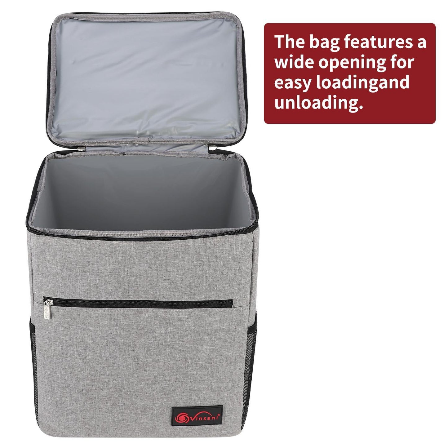 24Lt Grey Backpack Cooler Multi Pocketed Picnic Insulated Bag