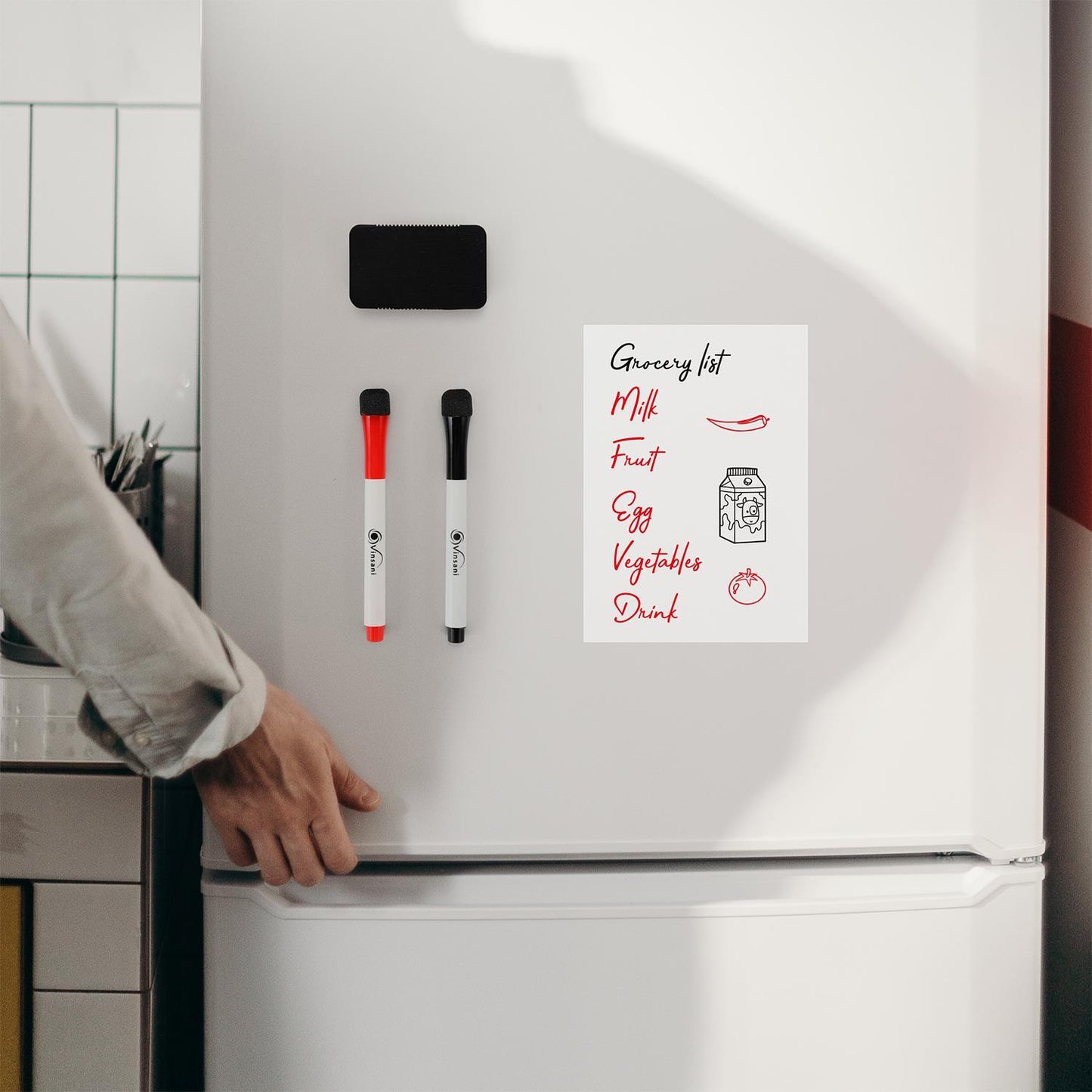 A5 Magnetic Memo Notes Whiteboard for Home Office Task