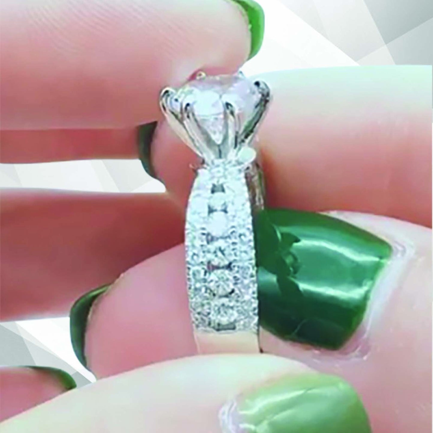2.0Ct Round-Cut CZ Diamond Solitaire Bridal Engagement Ring 18K White Gold Over