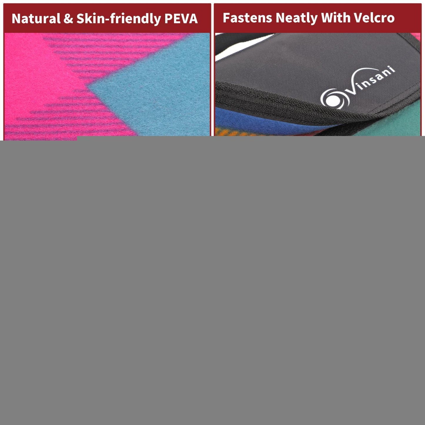 200 x 180cm Folding Picnic Blanket Waterproof & Sandproof - Multicoloured