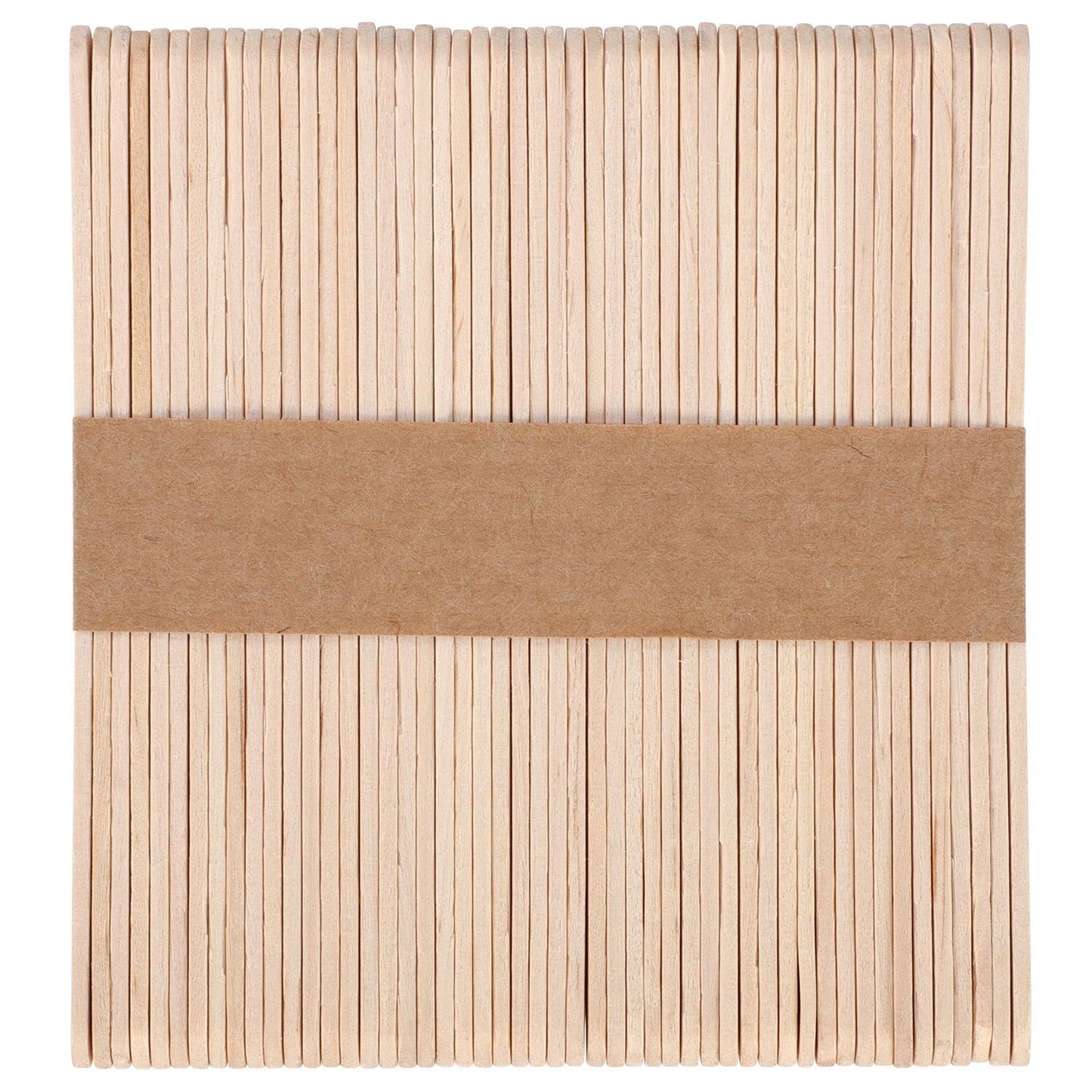 50pcs Natural Wooden Lolly Sticks For Desserts Kids DIY Art Project and Crafts