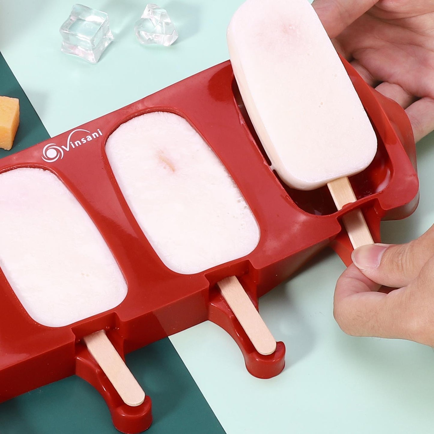 50pcs Natural Wooden Lolly Sticks For Desserts Kids DIY Art Project and Crafts