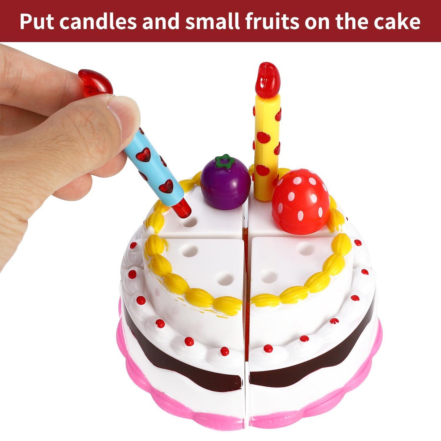 SOKA Pizza, Ice Cream & Cake Pretend Play Toy Set Food Playset for Kids 3+