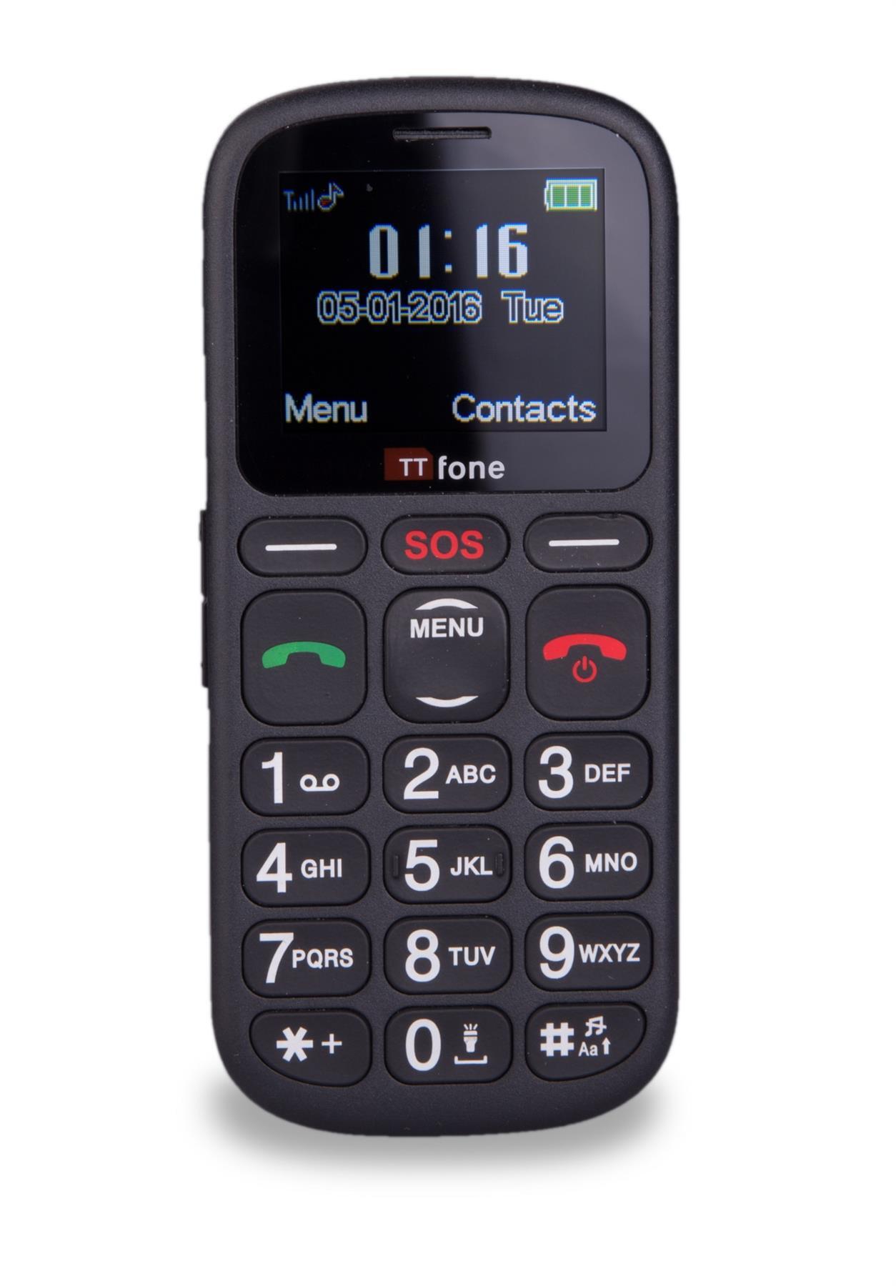 TT100 Comet Big Button Mobile Phone Eldery & SOS Button & Dock Charger & Vodafone Sim Card
