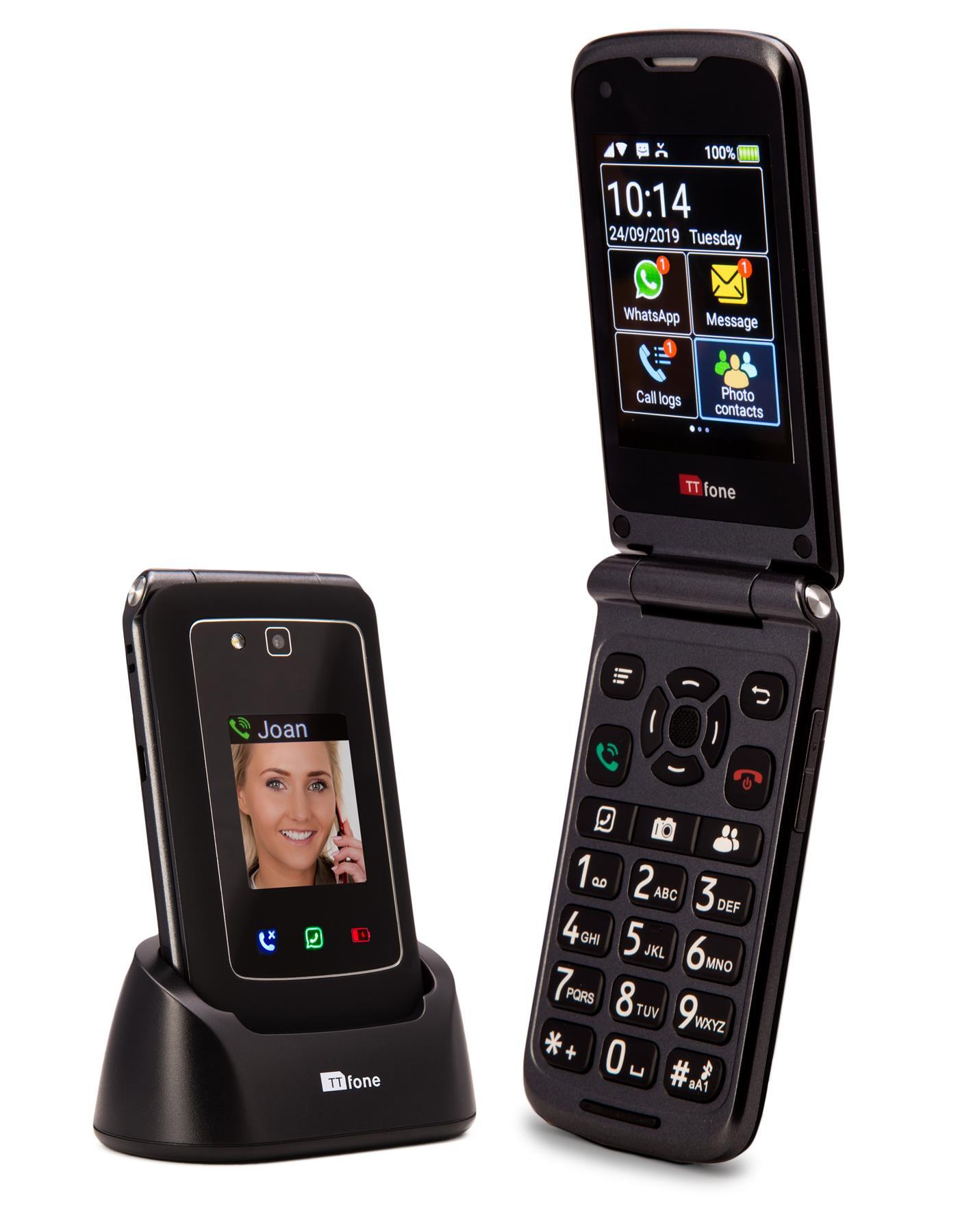 TT950 3G Flip Android Whatsapp Mobile Phone Car Charger, Dock Charger, Sim