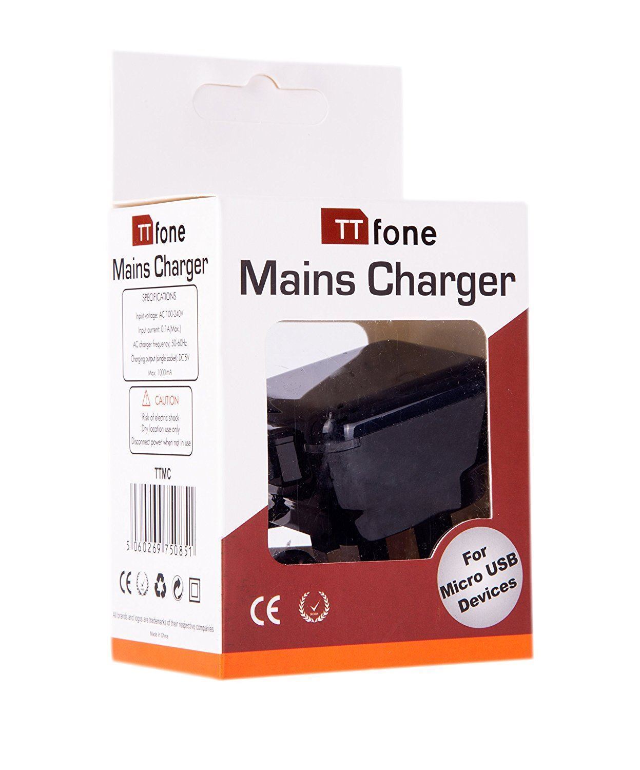 TTfone Original Mains Charger for TTfone Big Button Easy to use Mobile Phones