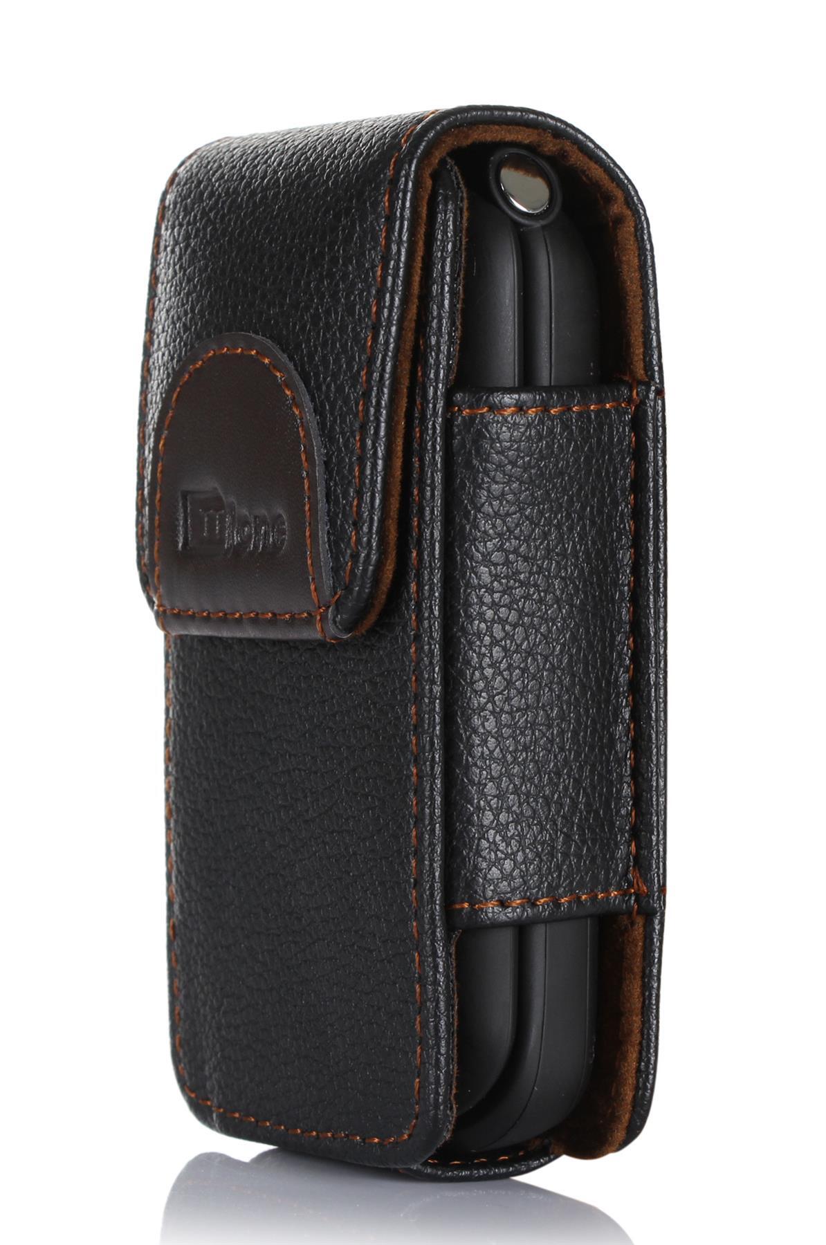TTfone Premium Holster Case Impact Resistant with Belt Clip Big Button Mobile Phones (TTCX9 Titan TT950)