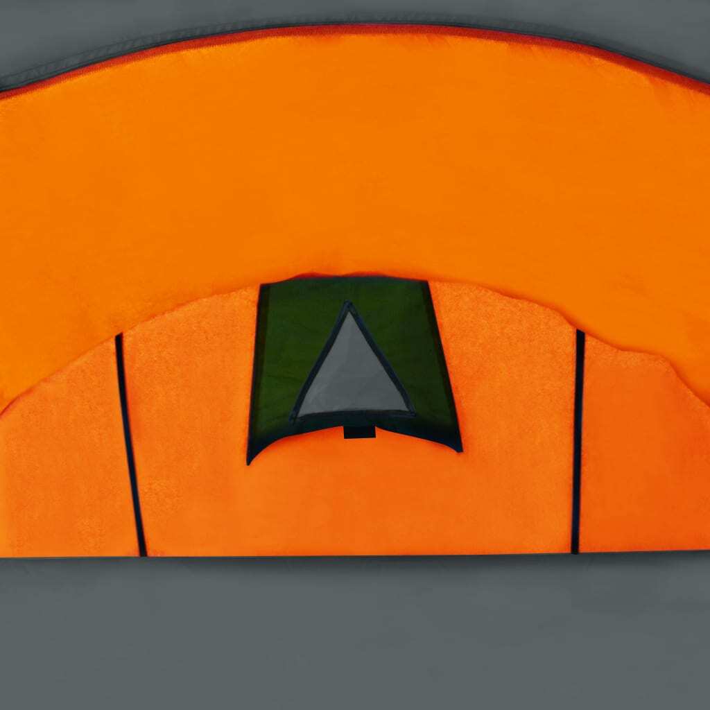 Camping Tent 4 Persons Grey and Orange