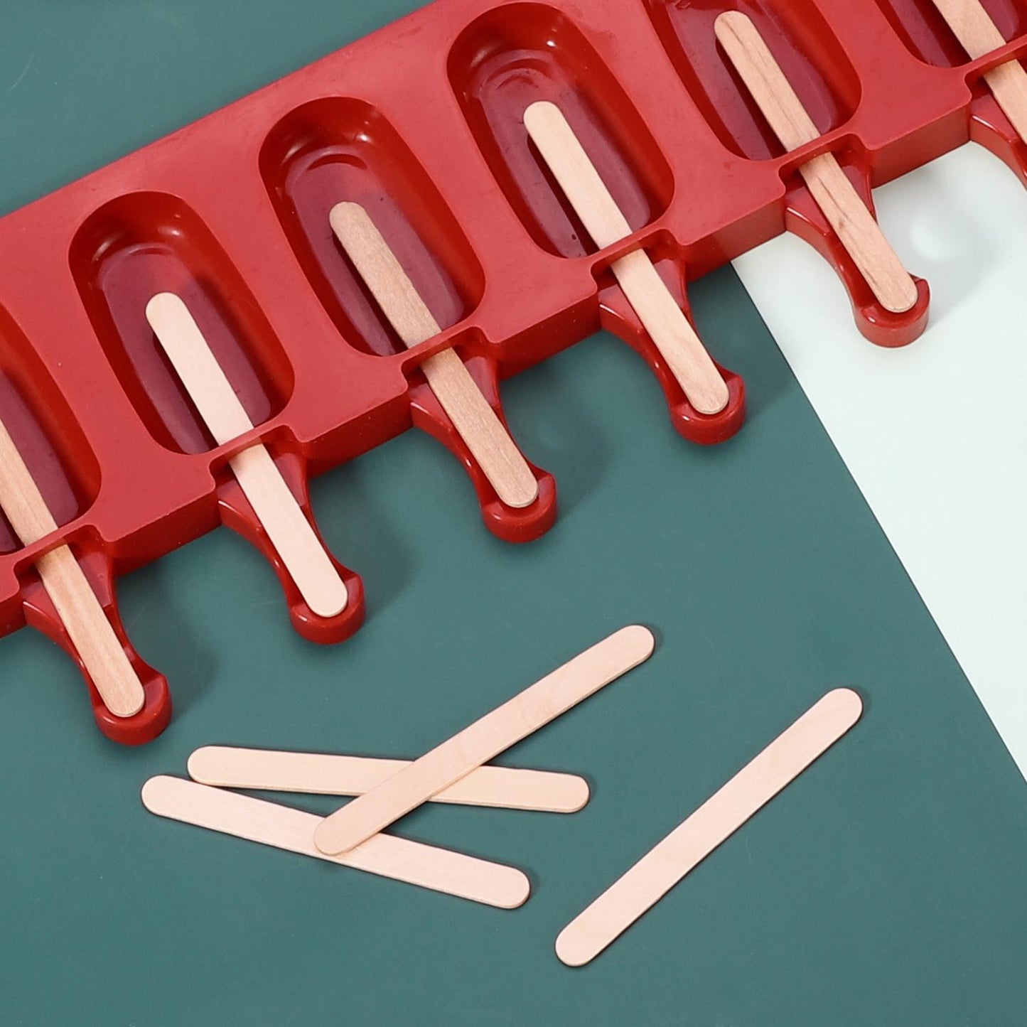 300pcs Wooden Lolly Sticks For Desserts Kids DIY Art Project and Crafts