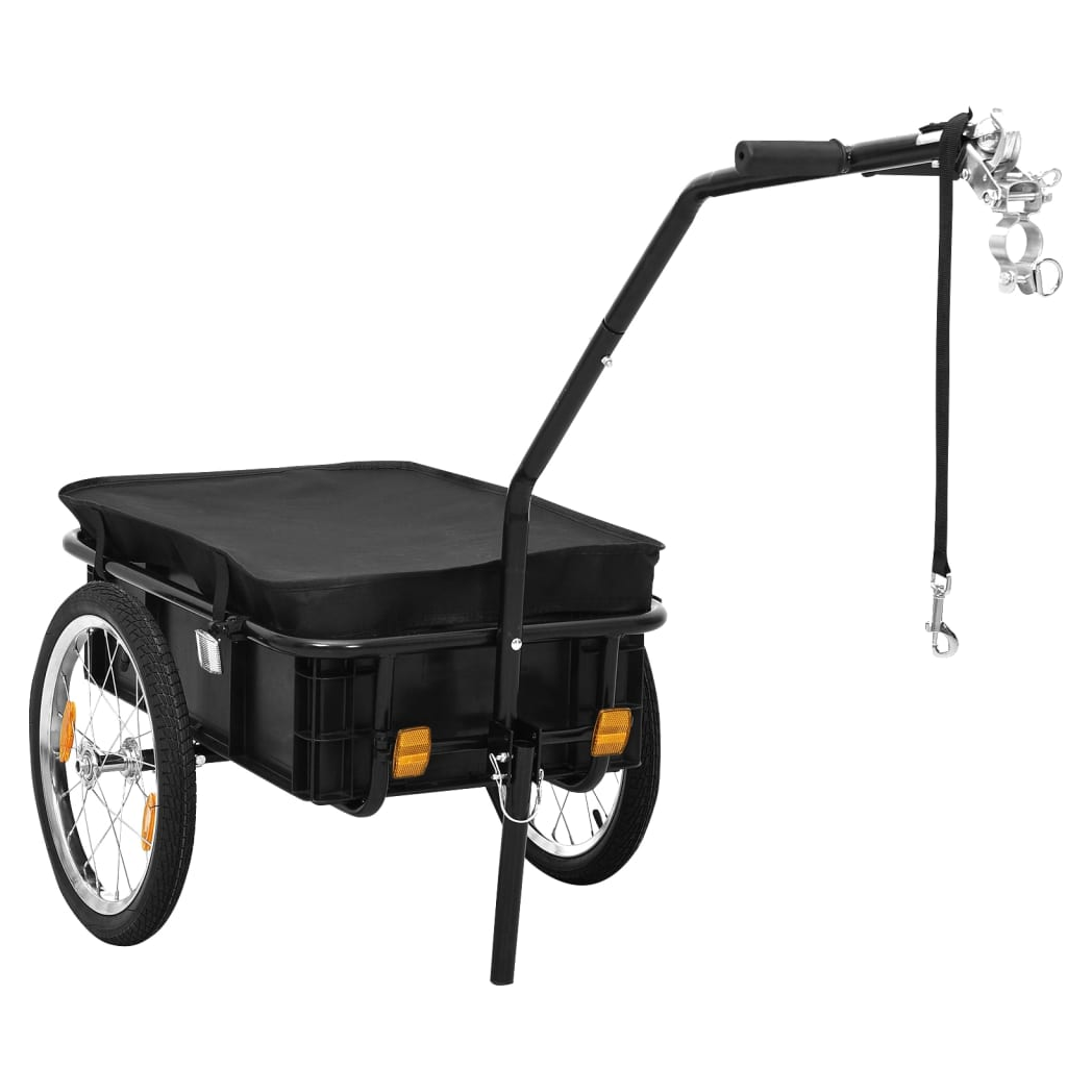 Bike Cargo Trailer/Hand Wagon 155x60x83 cm Steel Black
