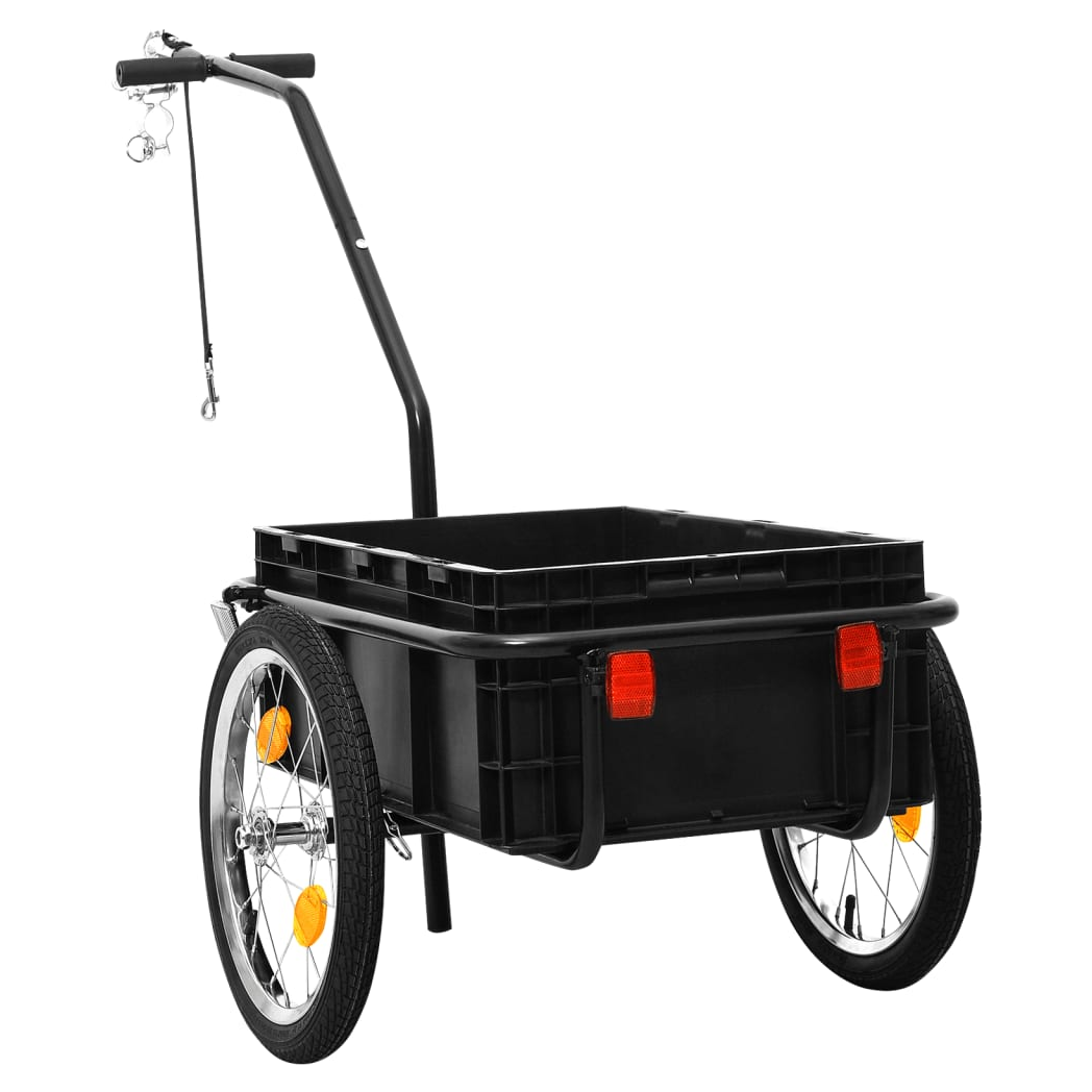 Bike Cargo Trailer/Hand Wagon 155x60x83 cm Steel Black