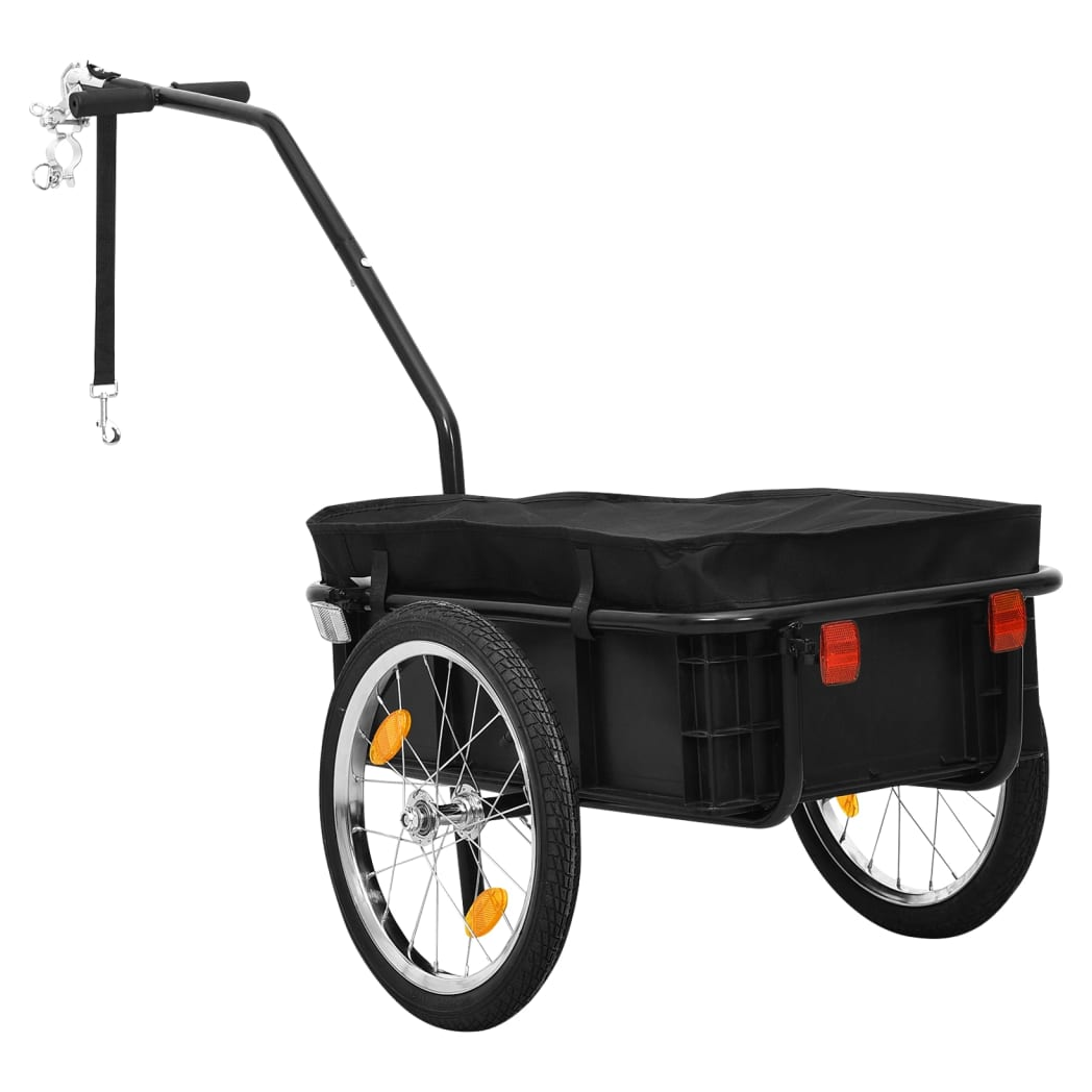Bike Cargo Trailer/Hand Wagon 155x60x83 cm Steel Black