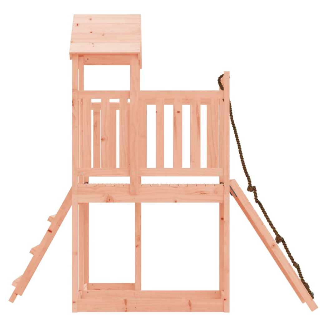 Playhouse with Climbing Wall Solid Wood Douglas