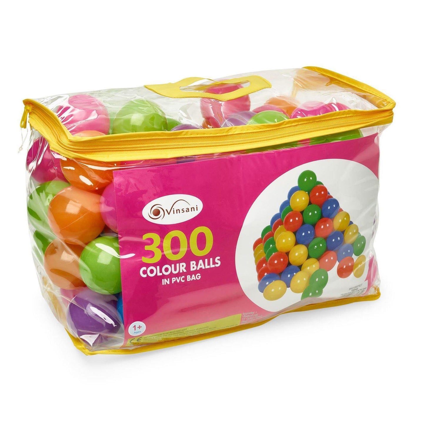 300 colour balls in pvc bag