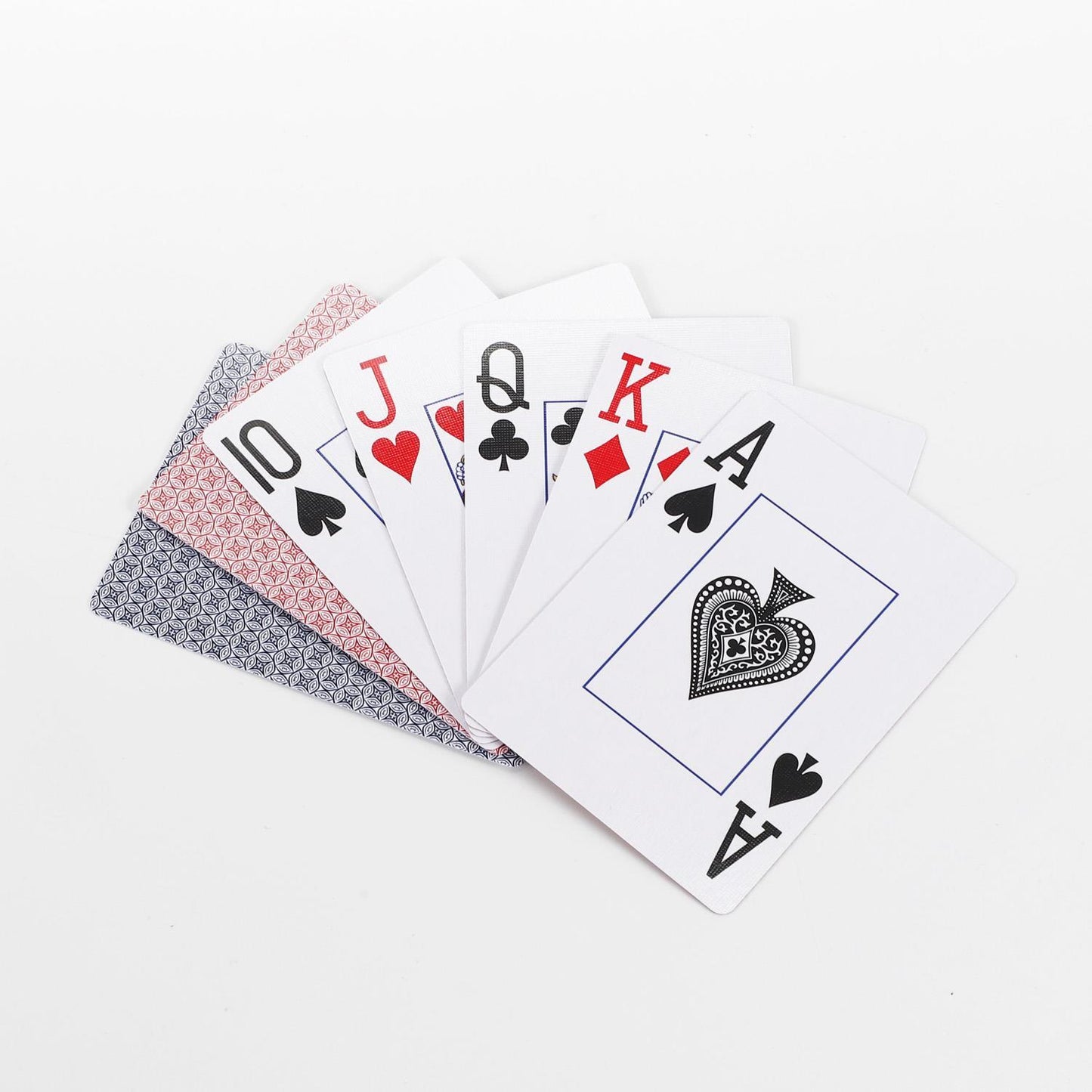 Traditional Check Poker Casino Plastic Coated Playing Cards 2 Decks