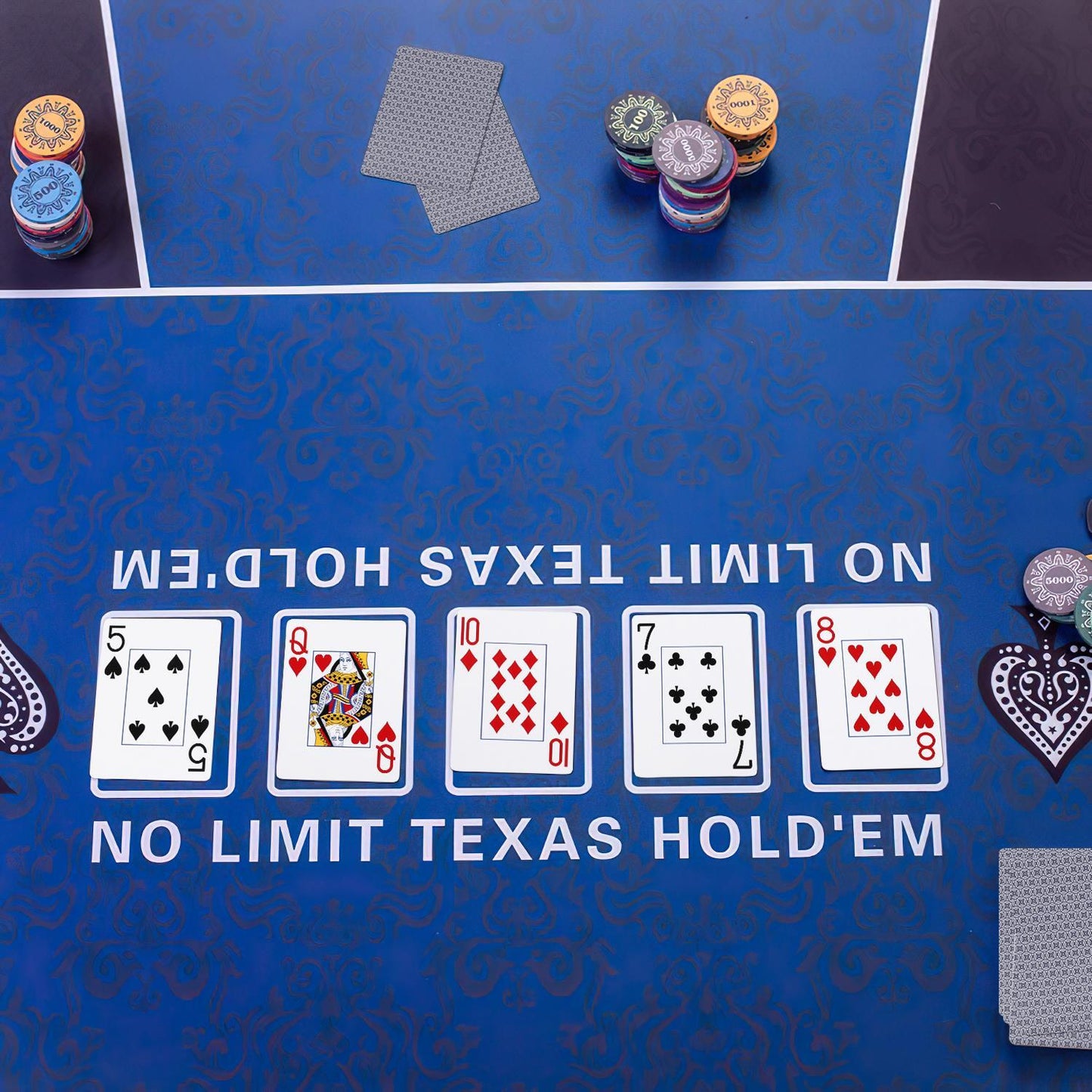 Traditional Check Poker Casino Plastic Coated Playing Cards 4 Decks