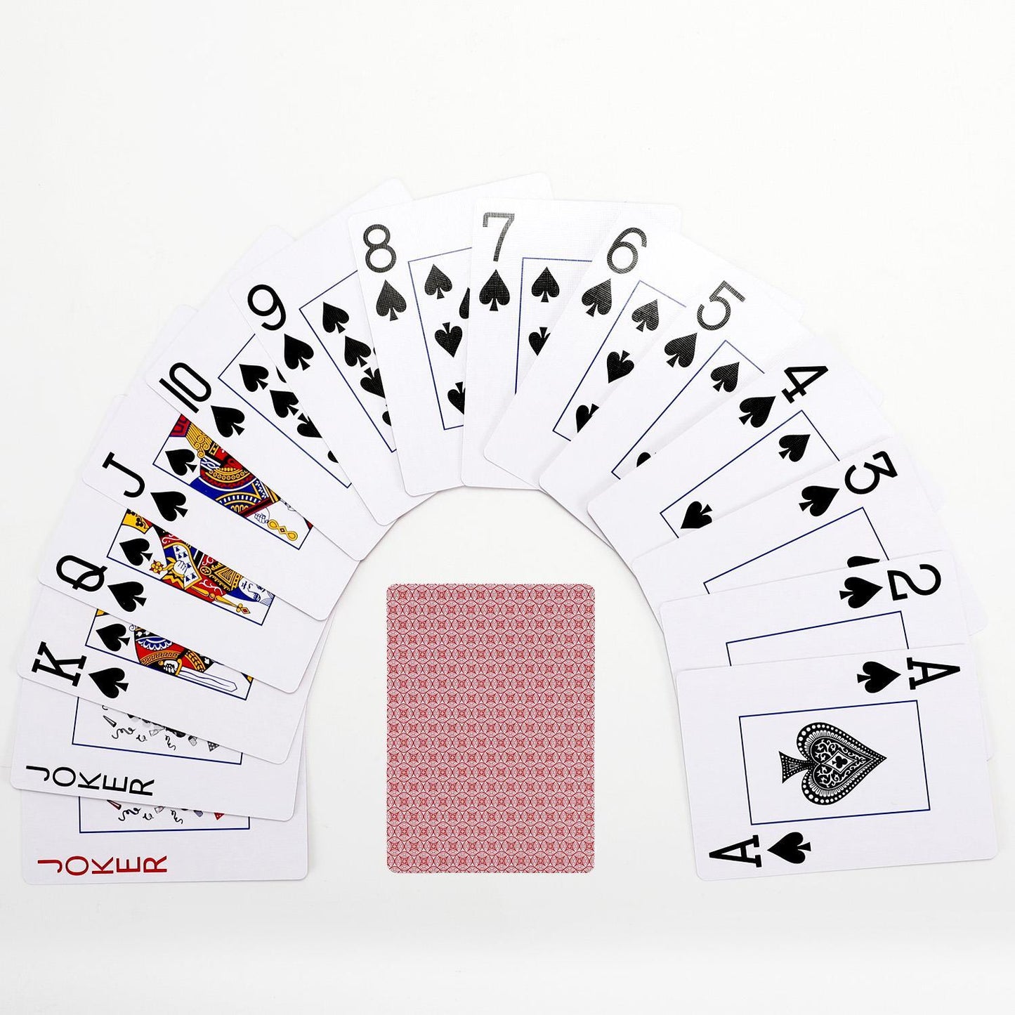 Traditional Check Poker Casino Plastic Coated Playing Cards 4 Decks