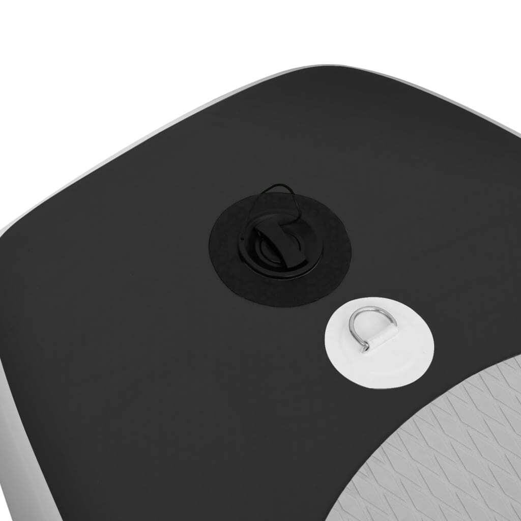 Inflatable Stand Up Paddle Board Set Black 300x76x10 cm