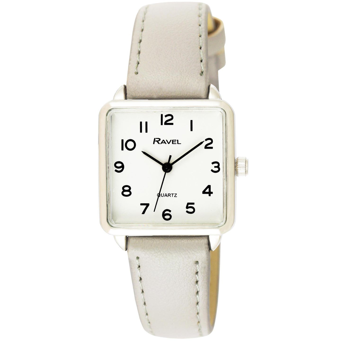 Ravel Women's White Face Rectangular Fashion Watch R0139.13.2