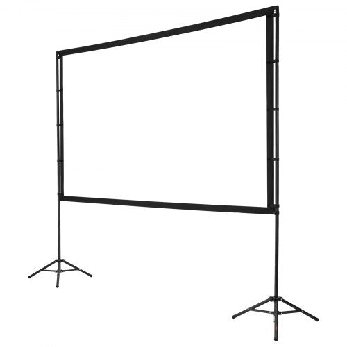 Tripod Projector Screen with 2 Stands 100 Inch 160? Wide Angle 4K HD 16:9