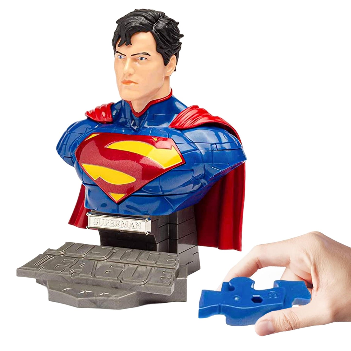 Eaglemoss DC Superman 72 Piece 3D Jigsaw Puzzle | Solid Color
