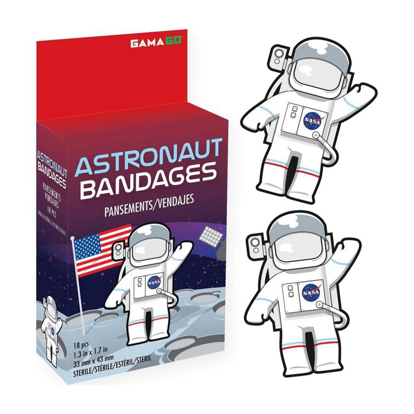 NASA Astronaut Bandages - 18 Count