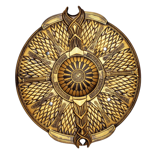 Gold Circle Shield 20 Inch Foam Adult Costume Accessory