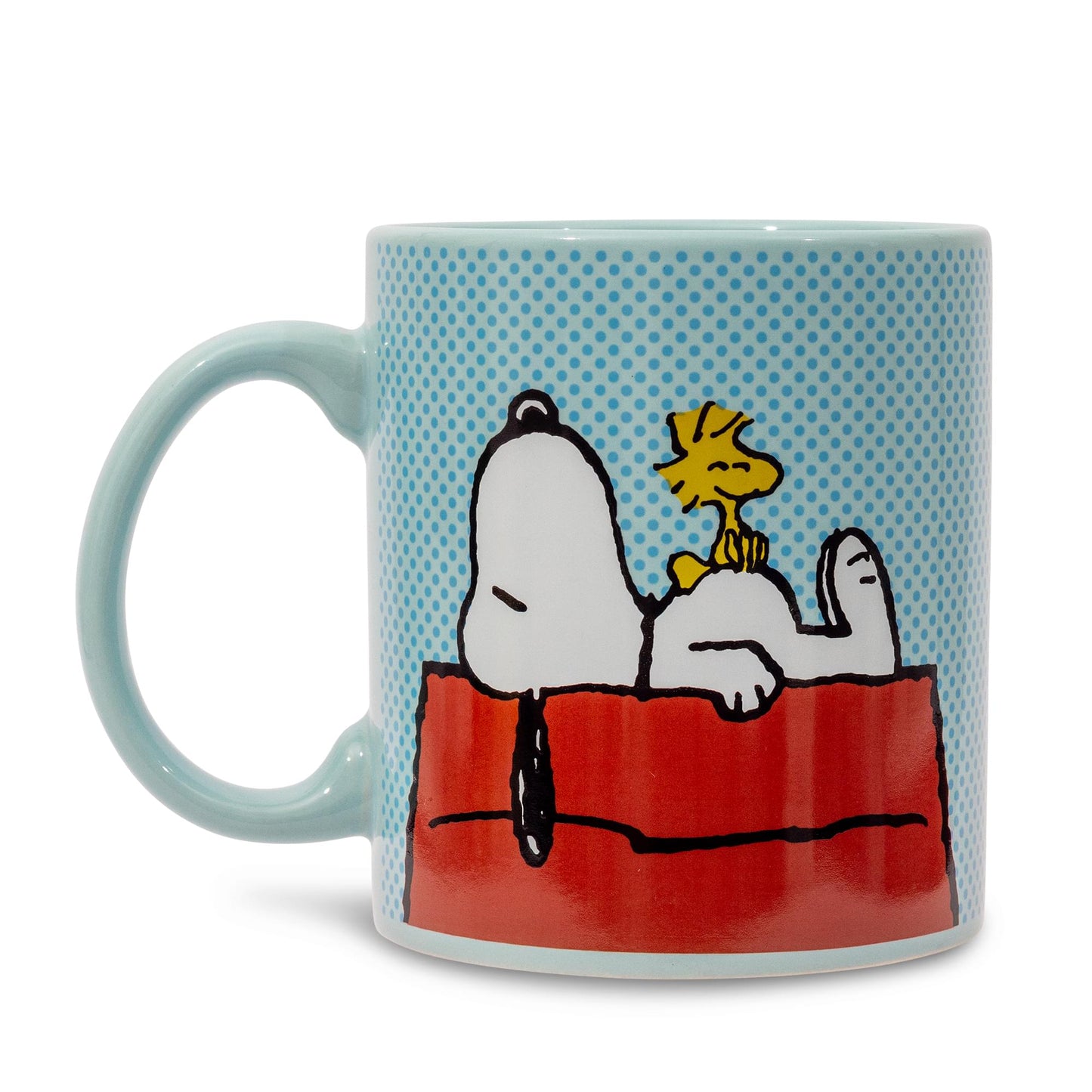 Peanuts Snoopy and Woodstock Lounging Ceramic Mug | Holds 20 Ounces